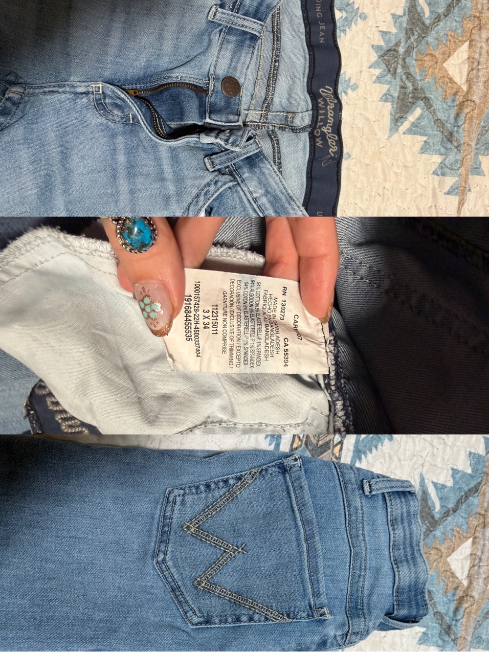 Wrangler Light Wash willow boot cut Jeans - Women's Blue